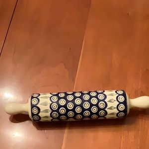 Polish Pottery Rolling Pin